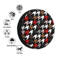 thumbnail image 4 of Gukieu Houndstooth Green Red Print Car Tire Cover, Adjustable Waterproof and Dustproof Tire Protection Cover, Suitable for SUV, Truck, Van-17 inch, 4 of 6