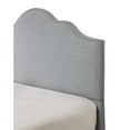 thumbnail image 3 of Wallace & Bay Kirby Classic Linen Low Profile Upholstered Bed, King, Gray, 3 of 5