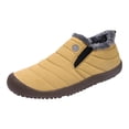 thumbnail image 3 of Botas Hombre Algodón Zapatos Felpa Cálido Senderismo Ligero Impermeable ( 37) Amarillo, 3 of 7