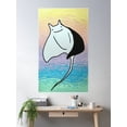 thumbnail image 2 of Happy Rainbow Manta Poster Wall Art, Modern Wall Decor For Living Room Bedroom, 16x24 UNFRAMED, 2 of 3
