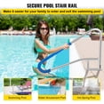thumbnail image 2 of Barandilla para piscina VEVOR 54x36 Acero inoxidable 304 Capacidad de carga 250 libras plateada, 2 of 8