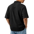 thumbnail image 4 of Men's Polo Shirts Short Sleeve Quick Dry Outdoor Golf Sports Shirts with Pocket Black S, 4 of 9