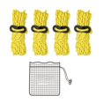thumbnail image 2 of NIBOLOG 4Pcs/Set 3.5m High Density Strong Toughness Canopy Connecting Rope with Fixing Buckle Camping Tent Reflective Rope for Hiking, 2 of 8