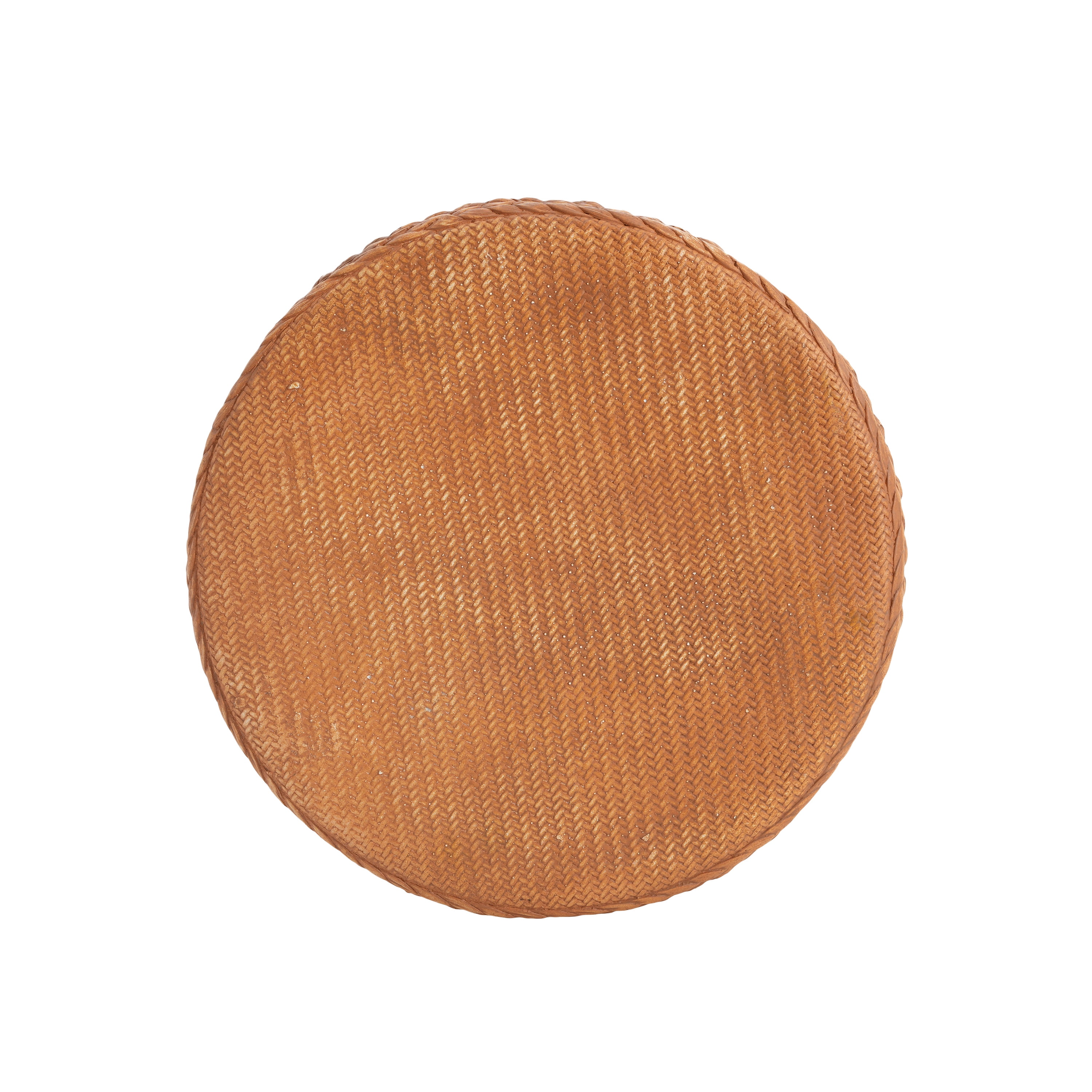 Round Side Table for Garden Balcony Deck, Brown