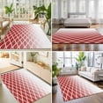 thumbnail image 4 of Large Area Rugs 6'x9', Red Striped Carpet Runner Indoor Outdoor Rugs Home Decor Aesthetic, Modern Abstract Ombre Geometric Morocco Non Slip Mats Washable Accent Rug for Living Room Bedroom, 4 of 8