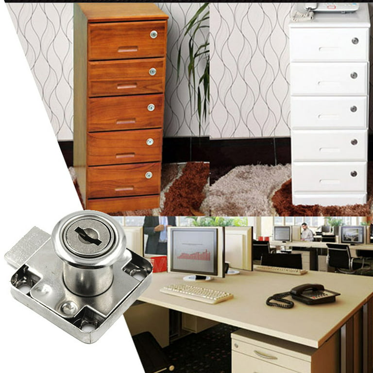 High-grade Desk Drawer Lock Wardrobe Locks Cabinet Locks Furniture Cam with  2 Keys Rolled Steel Mailbox Office Letter Box DIY - AliExpress