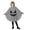 AB28 Grey, variant on Bainana Halloween Onesie Cosplay Ghost Outfits For Kids Lightweight Long Sleeve Hooded Face Print Robe Boys And Girls Theme Party Clothes