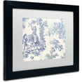 thumbnail image 2 of Trademark Fine Art "Toile Fabrics VI" Canvas Art by Color Bakery White Matte, Black Frame, 2 of 4