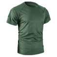 thumbnail image 4 of OGLCCG Tactical T Shirt for Men Short Sleeve Crewneck Workout Shirts Summer Lightweight Outdoor Casual Running Gym Athletic Tees Shirts,XXL,Army Green, 4 of 5