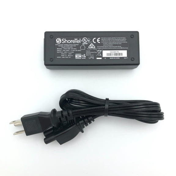 Pre-Owned Genuine ShoreTel POE15M-1AF(SH) Gigabit PoE Injector Adapter 48V 0.32A