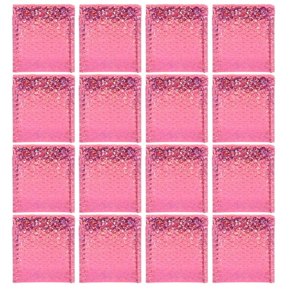 WRISTBIQUE 50Pcs Rosy Bubble Envelope Mailers for Small Business Shipping with Cushioning and Puncture Resistance