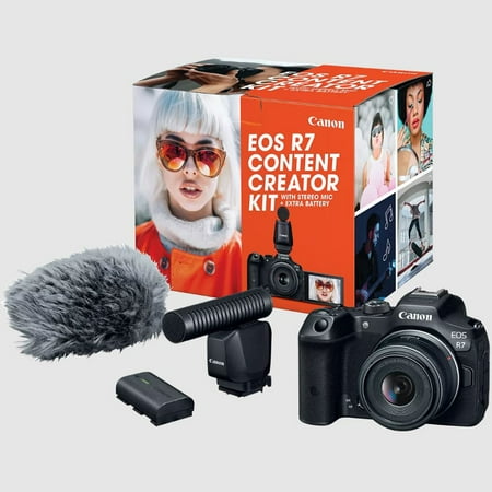 UPC: 0660685245167 | Canon EOS R7 Mirrorless Camera Content Creator Kit (5137C055)