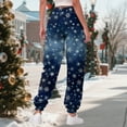 thumbnail image 6 of enyan Christmas Lounge Pants for Women Sweatpants Women, Comfortable Womens Sweatpants, Fleece Womens Joggers Navy,XXL, 6 of 6