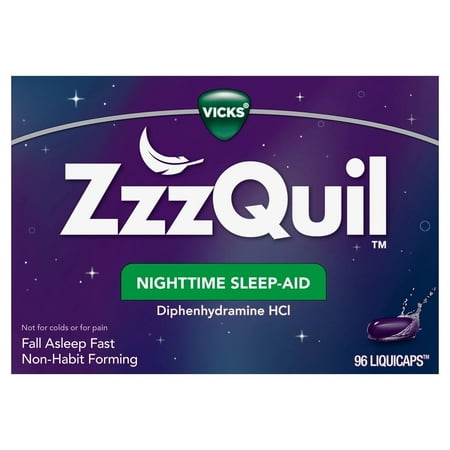 Vicks ZzzQuil Nighttime Sleep-Aid Liquicaps (96 Count)