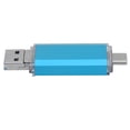thumbnail image 4 of U Disk 3 en 1 Disco flash USB 3.0 azul de alta velocidad de aleación de aluminio para computadoras de teléfonos móviles (32 GB), 4 of 5