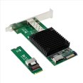 thumbnail image 2 of 3X M.2 10G Server Network Card M.2 M X520-DA1 10G SFP+ Fiber Optic Industrial Computer Server Network Card JL82599EN, 2 of 5