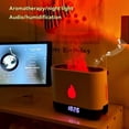 thumbnail image 5 of Techken Flame Ultrasonic Mist Humidifier with Bluetooth Speaker Alarm Clock - 7 Color Lights, 5 of 7