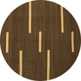 thumbnail image 1 of Ahgly Company Indoor Round Abstract Brown Contemporary Area Rugs, 7' Round, 1 of 4