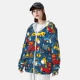 thumbnail image 4 of Pofeuu Vehicles Cartoon with Funny Drivers Print Sun Protection Outdoor Lightweight Full Zip UV Cooling Hoodie Long Sleeve Summer Clothing for Outdoor Hiking-X-Large, 4 of 5