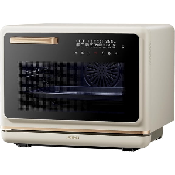 ROBAM R-Box Pro Countertop Combi Steam Oven 1.2 Cu.ft, Air Fryer Combo, Convection Toaster Oven with 32 Presets & Precise Temperature Control (86°F-302°F),  White