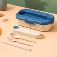 thumbnail image 1 of CNKOO Lunch Food Box Portable Lunch Box Eco-Friendly Food Storage Sturdy Student Lunch Container Bento Case With Tableware, 1 of 2