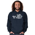 thumbnail image 4 of Funny Don't Hurry Be Happy Snail Joke Unisex Plus Fleece Graphic Hoodie Brisco Brands 5X, 4 of 5