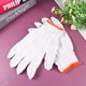 thumbnail image 3 of WORGEOUS 24 pares de guantes de hilo de algodón guantes antideslizantes guantes de protección laboral guantes de nylon (blanco), 3 of 8