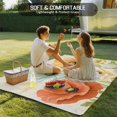 thumbnail image 5 of Fsddascl Vintage Spring Floral Outdoor Rug for Patio/Deck/Porch, Non-Slip Large Area Rug 4 x 6 Ft, Watercolor Elegant Summer Flowers Indoor Outdoor Rugs Washable Area Rugs, Camping Rug Carpet, 5 of 5