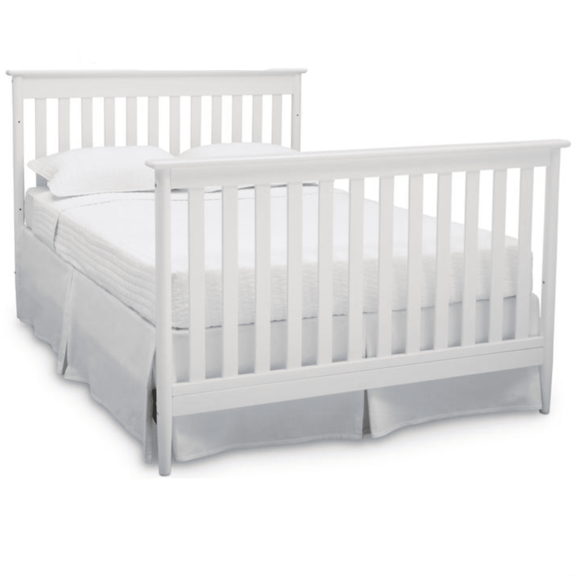 Delta Children Greyson Signature Full Size Platform Bed Kit #500850, Bianca White