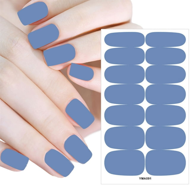 Valentine's Day Self- Nail Wraps Full Cover Polish Stickers For Women And Girls Pure Style Color Sets