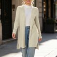 thumbnail image 6 of AGWOLF Cardigan Sweaters for Women Long Sleeve Open Front Lightweight Cardigans Loose Fit Long Cardigans for Women Soft Casual Coats for Work and Office S, 6 of 9