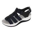 thumbnail image 2 of Zapatillas de verano para mujer, zapatos informales para mujer, sandalias con cuña de plataforma ligera Wmkox8yii  nm7350, 2 of 3