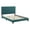 Mystic Green, variant on Pemberly Row Twin Tufted Button Upholstered Fabric Platform Bed in Teal Blue