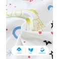 thumbnail image 7 of KIMI BEAR Newborn Baby Boys Outfits Sets 4 Packs 0-3 Months Summer Clothes Sets Short Sleeves Romper Top Elastic Pants with Hats and Mittens 16pcs Layette Essentials Blue, 7 of 7