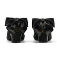 thumbnail image 4 of Bocca Girls Party Dress Shoes Black Glitter Mary Jane Wedding Princess Shoes With Bow 1M, 4 of 5