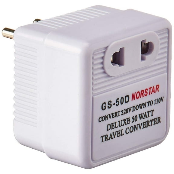 50 Watt Step Down Converter - International Travel Converter - 220-240 V to 110-120 V