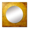thumbnail image 2 of Designart "Ancient Opulence Retro Abstract Gold" Abstract Painting Square Mirror For Wall Decor - Large Gold Square Mirror Printed Wall Decor - Modern Square Living Room Mirror, 2 of 5
