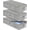 Grey-3 Pack, variant on Under Bed Storage Container Bin 4 Pack, 4.5 Inch Slim Low Profile Underbed Clothes Storage Organizer for Dorm & Home, Use for Blanket and Toy Storage Box W/ Sturdy Bottom/Sides, Foldable Thick Fabric