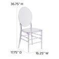 thumbnail image 4 of Flash Furniture Flash Elegance Adult Stacking Florence Ghost Side Chair, Crystal Ice, 4 of 12