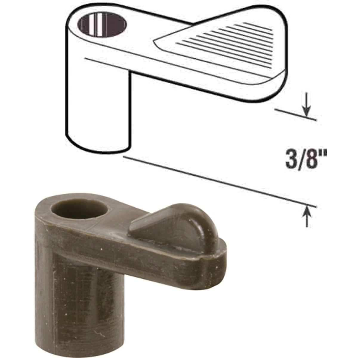 PrimeLine 3/8 In. Bronze Swivel Plastic Screen Clips with Screws (12