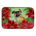 thumbnail image 1 of Carolines Treasures CK1335DDM Brussels Griffon Poinsettas Plat Tapis de Séchage, 1 of 1