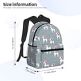 thumbnail image 2 of Pofeuu Cartoon Poodle Dog Print Laptop Backpack Travel Canvas Backpack for School Lightweight and Comfortable Backpack College Backpack Schoolbag, 2 of 6