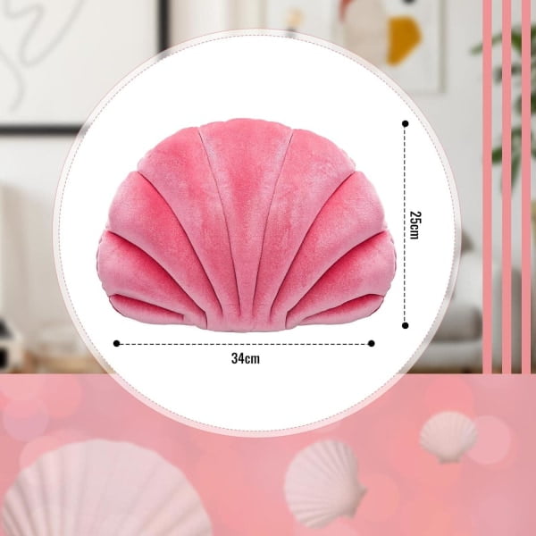 Pink shell pillow hotsell
