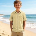 thumbnail image 2 of Edvintorg Boys Shirts Size 10-12 Lightweight Breathable Short Sleeve Turndown Collar Pullover Tops Boys Clothing Size 3-15, 2 of 7
