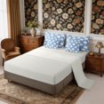 thumbnail image 4 of Manfei Floral Daisy Full Size Bedding Sets 7 Pieces,Polka Dots Full Size Bed in a Bag,Reversible, 4 of 6