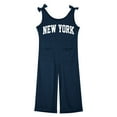 thumbnail image 4 of Kids Girls Jumpsuits Rompers Comfortable Letter Print Romper with Pockets for Daily Wear Rompers for Girls 9-10 Years, 4 of 4