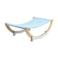 thumbnail image 4 of Cat Hammock Swing Bed Elevated Sleeping Chair for Indoor Cats Raised Floor Kitty blue, 4 of 8
