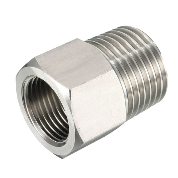 Pipe to Fitting Pressure Gauge Adapter 1/2" Male Pipe to 3/8" Female