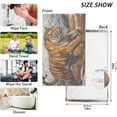 thumbnail image 6 of SKYSONIC Towels Set of 2 Strong Tiger Print for Bathroom Kitchen Travel 16×28 inch, Cotton Bath Towels Lightweight Quickdry for Bathroom Ktichen Travel SPA Gym, 6 of 7