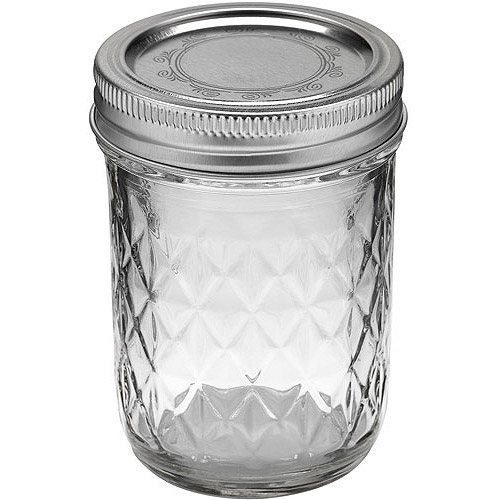 Ball Quilted Crystal Jelly Jar with Lid and Band, Regular Mouth, 8 oz, 12 Count - image 5 of 6